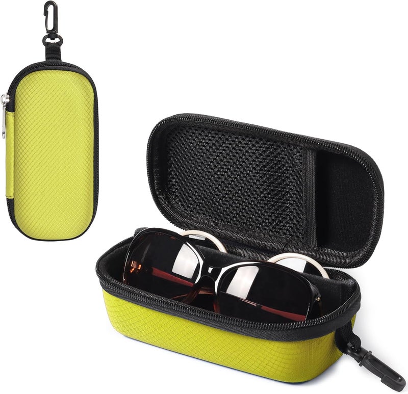 Bukere Double Eyeglasses Case with Adjustable Slots, EVA Hard-shell Travel Dual Glasses Sunglasses Organizer for Men Women - Image 1